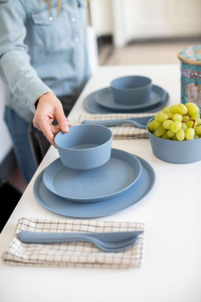 Set takëmesh për udhëtim Koziol Klikk Organic, 3 copë, material organik, gri