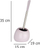 Furçë WC Wenko 22425100 me bazë qeramike, 35 cm, rozë