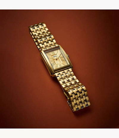 Orë për meshkuj Fossil Carraway FS6009, e artë
