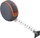 Metër retractabil Jimi Home JM-G15318NCE, 3.5 m, trup TPE, gri portokalli