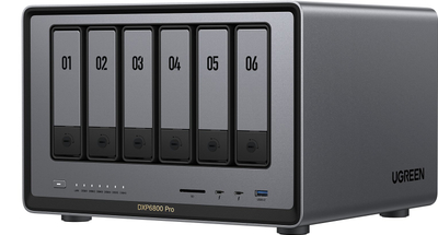 NAS Ugreen NASync DXP6800 Pro, Intel Core i5, 6 слотови 3.5", црн