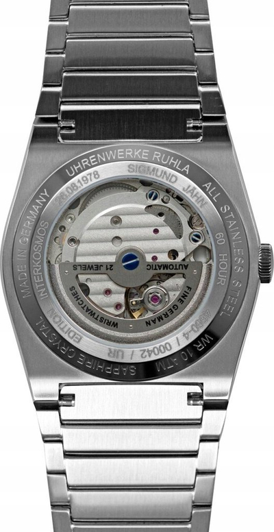 Orë dore Ruhla 4660M4 Space Control automatike, 40mm, çelik inox, ekran jeshil i errët