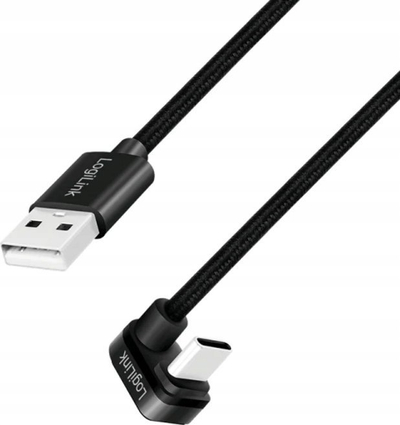 Kabllo USB LogiLink CU0195, USB A në USB C, 3m, e zezë