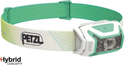 Llambë koke Petzl Actik Core, 600 lumens, me karikim, jeshile