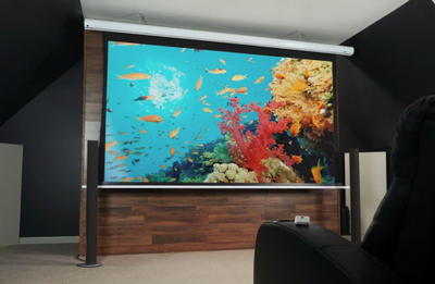 Ekran projekcioni elektrik Elite Screens SKT100XHW-E12, 100", 16:9, i bardhë