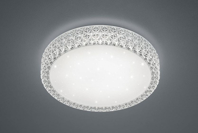 Plafonierë LED Pegasus Modern 39cm, 24W, 3000K, e bardhë