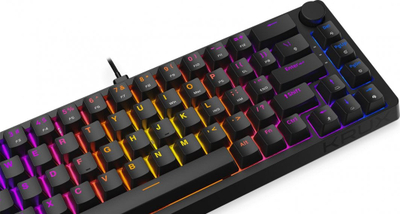 Tastierë mekanike Krux Atax 65% Pro, Outemu Red, RGB, e zezë