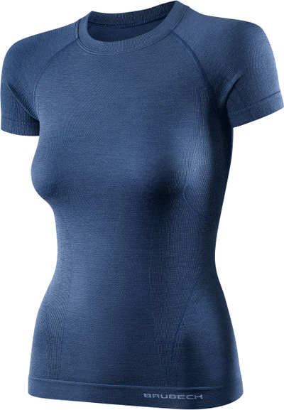 Bluzë termoaktive Brubeck SS11700 për gra, merino, madhësia M, e zezë