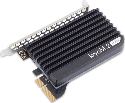 Adapter SSD M.2 Aquacomputer kryoM.2 Evo, PCIe 3.0 x4, me heatsink, i zi