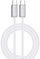 Kabllo karikimi Deva USB C në USB C, 60W, 1.5m, e bardhë