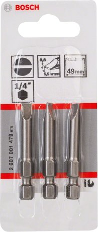Set bitash Bosch 2607001479 Extra Hard, 0.8x5.5, 49mm, 5 copa