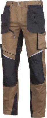 Pantallona pune Lahti-Pro Slim-Fit, 2XL, të kafta / të zeza