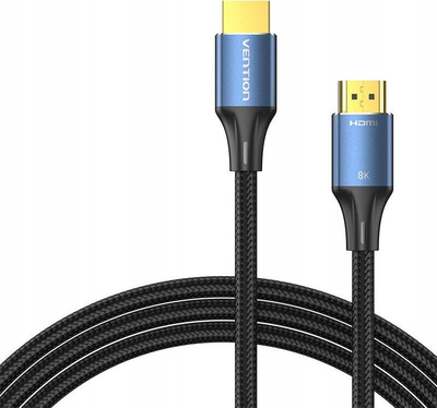Kabllo HDMI Vention Cotton Braided, 8K, 2m, blu