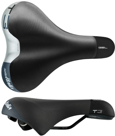 Седло за велосипед Selle Italia, ергономско, црно