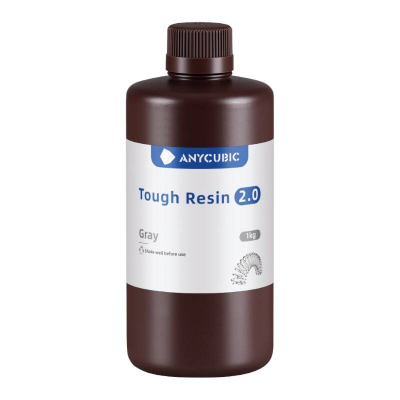 Rrëshirë 3D Anycubic Tough Resin 2.0, 2x1kg, gri