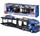 Lodër kamion Bburago Street Fire Iveco S-Way, transportues makinash, shkalla 1:43, blu