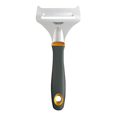 Prerëse Fiskars 1002991, për djath të butë, zezë/portokalli