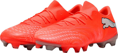 Këpuca futbolli Puma Future 9 Match Fusion FG, material sintetik, e kuqe neon