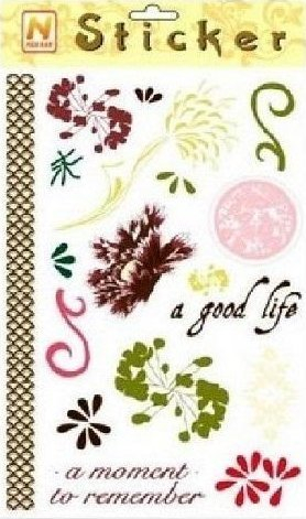 Ngjitës dekorativ Galeria Hobby Artistic Decal 15.5x23cm, i papërshkueshëm nga uji, shumëngjyrësh