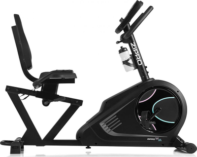 Biçikletë fitnesi Zipro iConsole +, horizontale, elektromagnetike, e zezë
