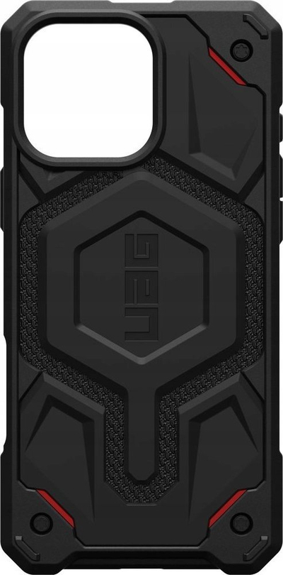 Këllëf telefoni UAG Monarch Pro MagSafe për iPhone 16 Pro Max, Kevlar, i zi