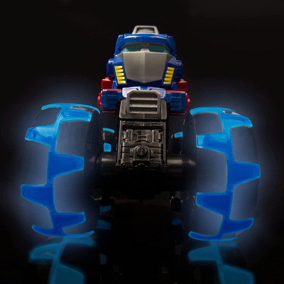 Kamion lodër TOMY Transformers Bumblebee Monster Treads, rrota me drita, plastik, i verdhë