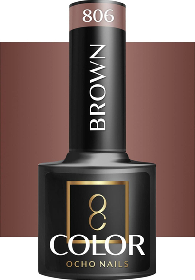 Llak hibrid për thonj OCHO NAILS 806, 5 g, kafe