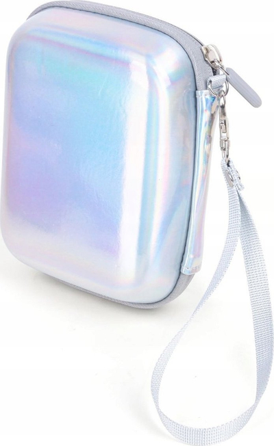 Etui mbrojtëse LoveInstant Silver Shine për Instax Mini Evo, Mini LiPlay edhe Mini Link, që s’e kap uji, mban goditjet, argjend e shndritshme