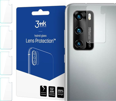 Xham mbrojtës i kamerës 3MK për Huawei P40, 4 copë 