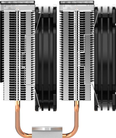 Ftohës procesori Jonsbo CR-2000 GT ARGB, me dy kullona, 2x 120mm PWM, i zi