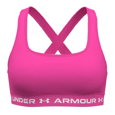 Reçipetë sportive Under Armour Crossback Mid për femra, mbështetje mesatare, vjollcë