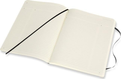 Fletore profesionale Moleskine Professional XL, 19x25 cm, 192 faqe, e zezë