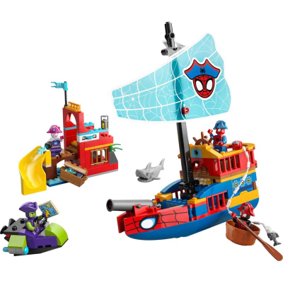 Lodër ndërtimi LEGO Marvel Team Spidey Pirate Ship 11208, 201 pjesë, 4+