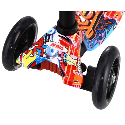 Trotinet Enero Maxi Colic Scooter me 3 rrota, deri 50 kg, portokalli