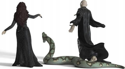 Figurina Schleich Lord Voldemort Nagini Bellatrix Lestrange, set për koleksion, nga 6 vjeç, shumëngjyrëshe