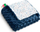 Batanije për bebe Sensillo Minky Blanket, 75x100 cm, pambuk me minky, blu navy
