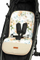 Insert kadife për karrocë Velvet Pushchair Liner PEONY, universal, i dyanshëm, rozë