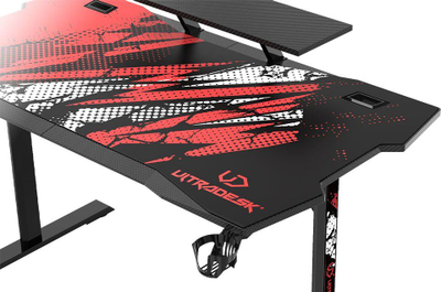 Tavolinë Ultradesk Atomic, 139x74 cm, e zezë