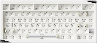 Tastierë mekanike Akko ACC DIY Barebone, tri-mode, RGB, e bardhë