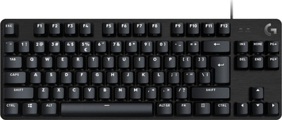 Механичка гејминг тастатура Logitech G413 TKL SE, со кабел, бело LED осветлување, црна