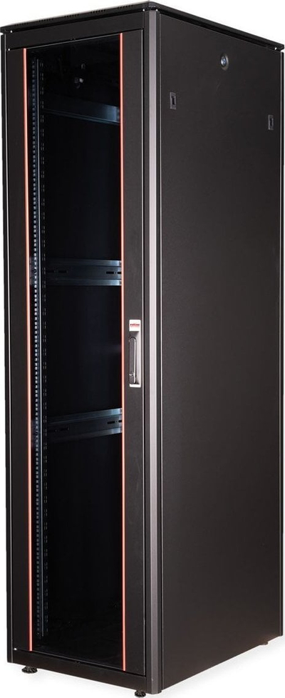 Kabinet rrjeti ROLINE Network Cabinet Pro 42U, 19", çelik, derë xhami, i zi