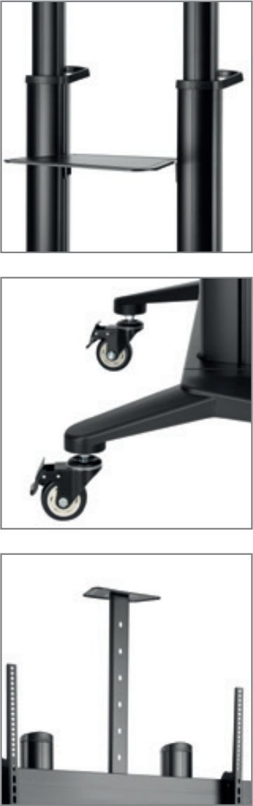 Поден држач за телевизор Hagor BrackIT Stand HD XXL, до 120\", црн