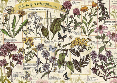 Puzzle Trefl Herbarium Medicinal Herbs, 500 copa, shumëngjyrësh