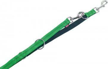 Litar për qen Nobby Soft Grip Adjustable, 1cm, 200cm, jeshile