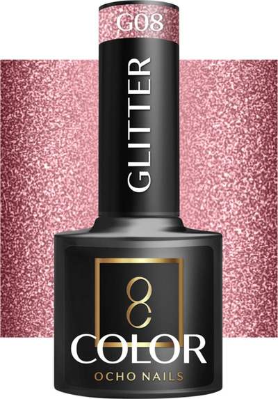 Llak xheli Activeshop Ocho Nails G08, me shkëlqim, 5 g, shumëngjyrësh