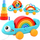 Puzzle Montessori për kalamaj Rainbow Chameleon ZA4532, dru, 18m+