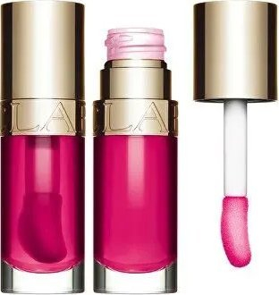 Vaj buzësh Clarins Lip Comfort Oil 10 Plum, 7ml, shkëlqim pasqyre, ngjyrë kumbulle