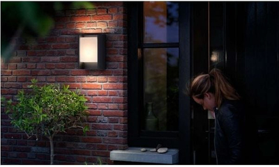 Надворешна ѕидна светилка Philips Arbour 16460/93/16, LED, IP44, антрацит