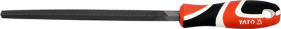 Lima trekëndore metali Yato YT-62249, 200mm, çelik T12, dorezë kuqe e zezë