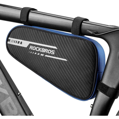 Çantë kornize biçiklete Rockbros B75, 1.2L, material i papërshkueshëm nga uji, zi blu